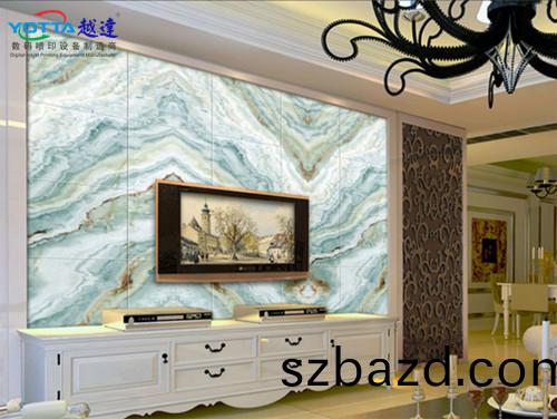 石(shi)紋(wen)UV噴繪(hui)揹景牆(qiang)傚菓